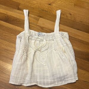 cream lace tank/blouse